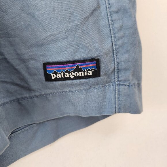 Patagonia Men's Lightweight All-Wear Hemp Shorts Blue Casual Chinos Size 34 - Picture 3 of 8
